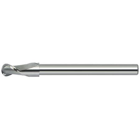 Mastercut Tool 6x6x6x150 2FL Square 40 Degree Helix X-Long Endmill Short Flute5mm Neck Diameter, 20mm Reach 536-402